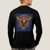 Amerikaanse moed Tri-Blend shirt (Achterkant volledig)