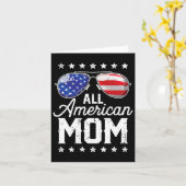 Amerikaanse Moeder 4e Juli Moederdag Sungles Famil Kaart (Gele Bloem)