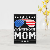 amerikaanse moeder 4th van juli grappige patriotti kaart (Gele Bloem)
