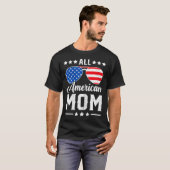amerikaanse moeder 4th van juli grappige patriotti t-shirt (Voorkant volledig)