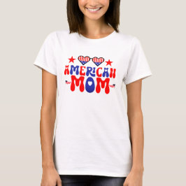 Amerikaanse moeder gelukkig 4 juli t-shirt