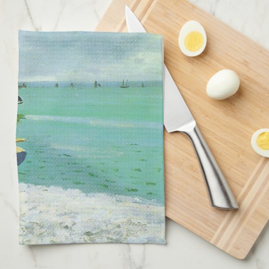 Amerikaanse MoJo Kitchen Towel, Franse kustdorp Theedoek (Quarter Fold)