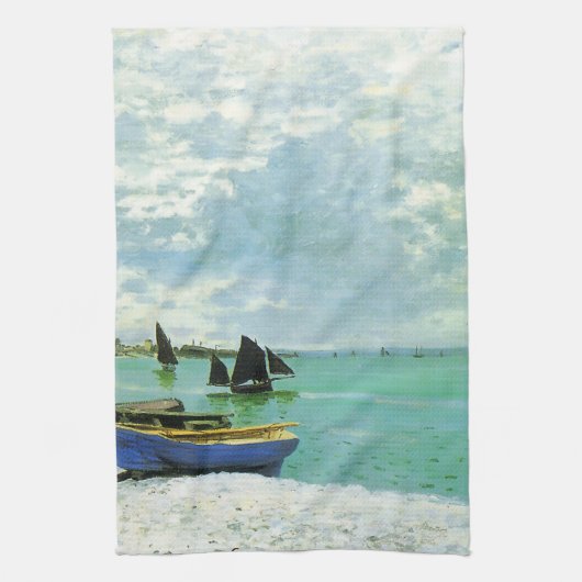 Amerikaanse MoJo Kitchen Towel, Franse kustdorp Theedoek (Verticaal)