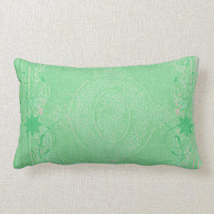 Amerikaanse MoJo Kussens Mint Green Antiek Scroll