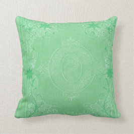Amerikaanse MoJo Kussens Mint Green Antiek Scroll
