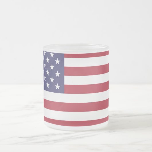 Amerikaanse Mok met voorgevulde vlag (Center)