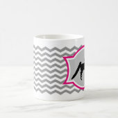 Amerikaanse Mok op het zadelrob - grijs en roze (Center)