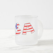 Amerikaanse Mok van gevriesdroogd glas (Voorkant rechts)