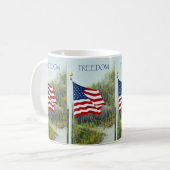 Amerikaanse Mok van Vlaggenvrijheid (Voorkant links)