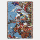 Amerikaanse Moko Jumbie St. Croix USVI Deken (Voorkant Verticaal)