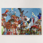 Amerikaanse Moko Jumbies St. Croix Legpuzzel<br><div class="desc">Op de Amerikaanse Moko Jumbies St. Croix Caribbean Jigzaag Puzzle met St. Croix US Maagdeneilanden geschreven. Dit is een levendige foto van Mocko Jumbies tijdens het festival - carnavalsparade in St. Croix en het houden van de vlag van de Amerikaanse Maagdeneilanden. Je kunt het houden en plezier hebben of als...</div>