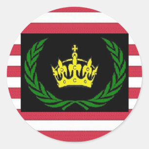 Amerikaanse Monarchistische Partij Logo Ronde Sticker