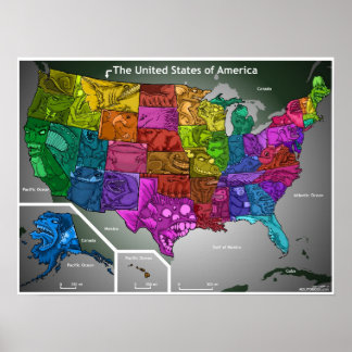 Amerikaanse monsters poster