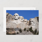 Amerikaanse monumenten | Het Rushmore-Briefkaart Briefkaart (Voorkant / Achterkant)