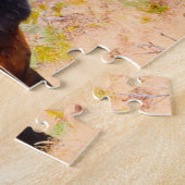 Amerikaanse Moose in Californië. Kerstgroeten Legpuzzel (Zijkant)