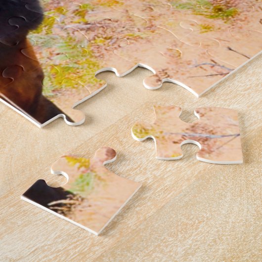 Amerikaanse Moose in Californië. Kerstgroeten Legpuzzel (Zijkant)