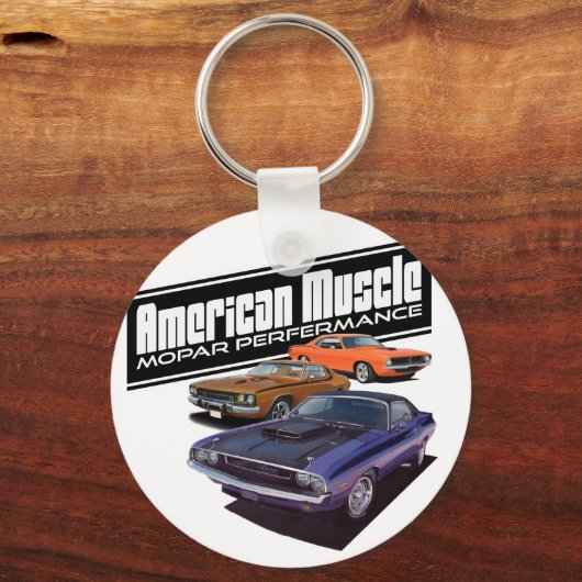Amerikaanse moparspier sleutelhanger (Voorkant)