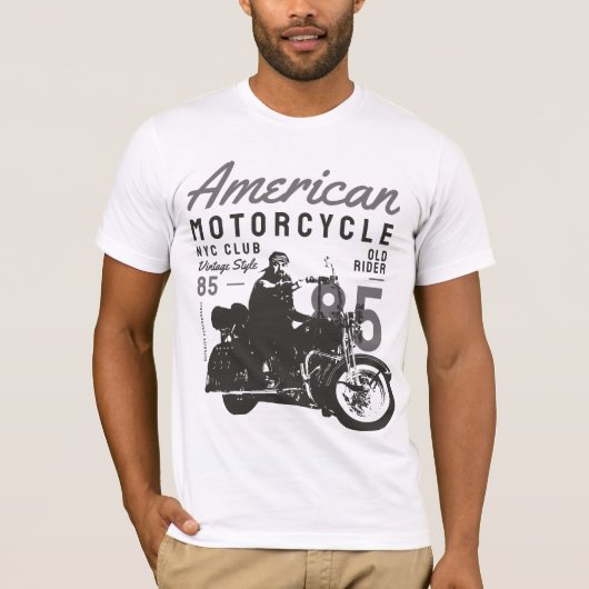 Amerikaanse motorclub t-shirt (Voorkant)