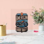 Amerikaanse Motorfiets  Acryl Bord (Huwelijk)