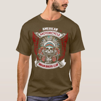 -Amerikaanse motorfiets Indiaas voor oude motorfie T-shirt
