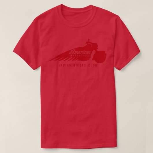  Amerikaanse motorfiets Indische motorfiets Club b T-shirt (Design voorkant)
