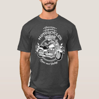 Amerikaanse Motorfiets Indische motorfietsers Ret T-shirt