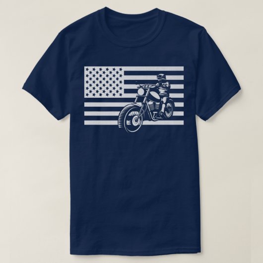 Amerikaanse motorfiets - motorfiets t-shirt (Design voorkant)