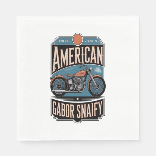 Amerikaanse Motorfiets  Servet (Voorkant)