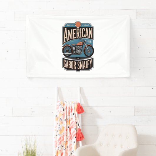 Amerikaanse Motorfiets  Spandoek (Insitu)