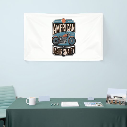 Amerikaanse Motorfiets  Spandoek (Beurs)