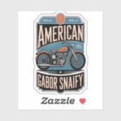 Amerikaanse Motorfiets Sticker (Vel)