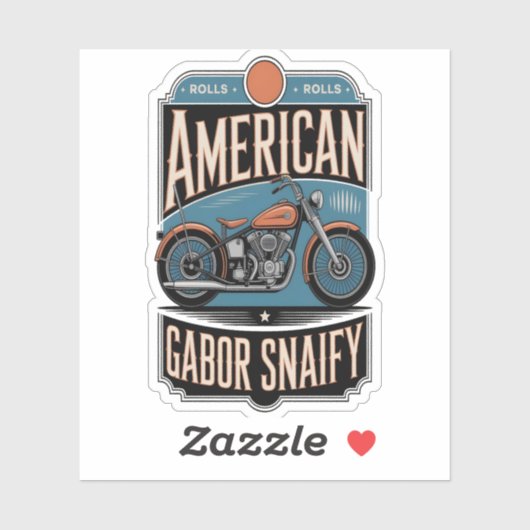 Amerikaanse Motorfiets  Sticker (Vel)