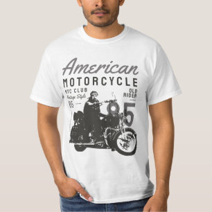 Amerikaanse motorfiets t-shirt