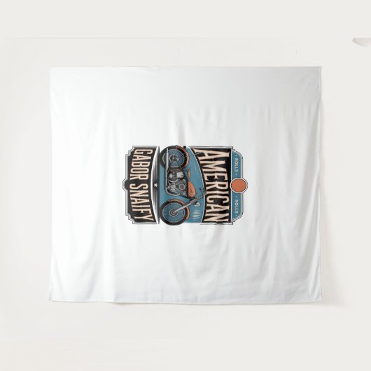 Amerikaanse Motorfiets  Wandkleed (Voorkant (horizontaal))