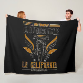Amerikaanse motorfietsen LA California Custom Moto Fleece Deken