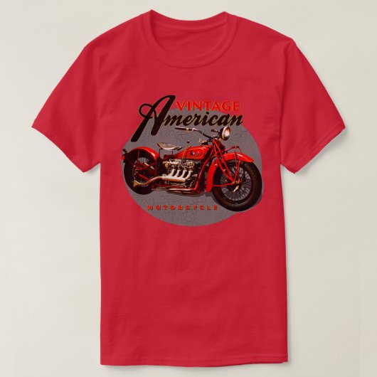  Amerikaanse motorfietsen T-shirt (Design voorkant)