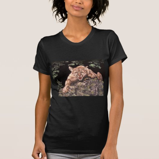 Amerikaanse Mountain Lion T-shirt (Voorkant)