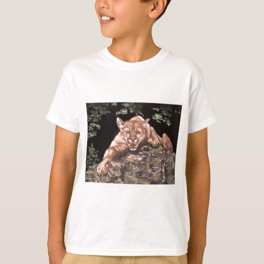 Amerikaanse Mountain Lion T-shirt (Voorkant)