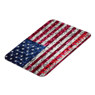 Amerikaanse mozaïekvlag magneet