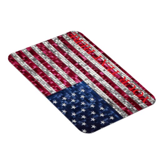 Amerikaanse mozaïekvlag magneet (Rechterzijde)