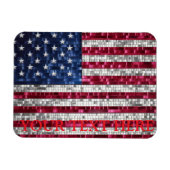 Amerikaanse mozaïekvlag magneet (Horizontaal)