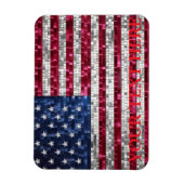 Amerikaanse mozaïekvlag magneet (Verticaal)