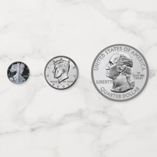 Amerikaanse munten confetti (Achterkanten)