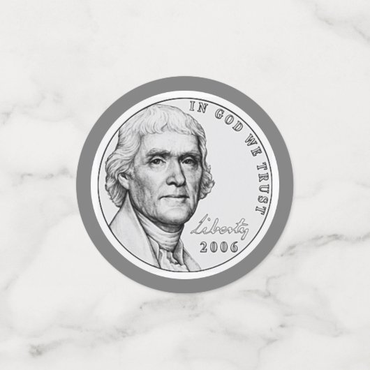 Amerikaanse munten confetti (Kleine voorkant)