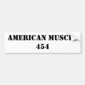 AMERIKAANSE MUSCLE 454 BUMPERSTICKER (Voorkant)