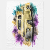 Amerikaanse Muscle Car fleece deken (Voorkant)