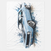 Amerikaanse Muscle Car fleece deken (Voorkant)