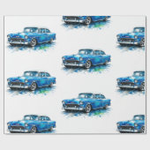 Amerikaanse Muscle Car Inpakpapier (Vlak)
