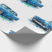 Amerikaanse Muscle Car Inpakpapier (Hoek)