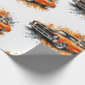 Amerikaanse Muscle Car Inpakpapier (Hoek)